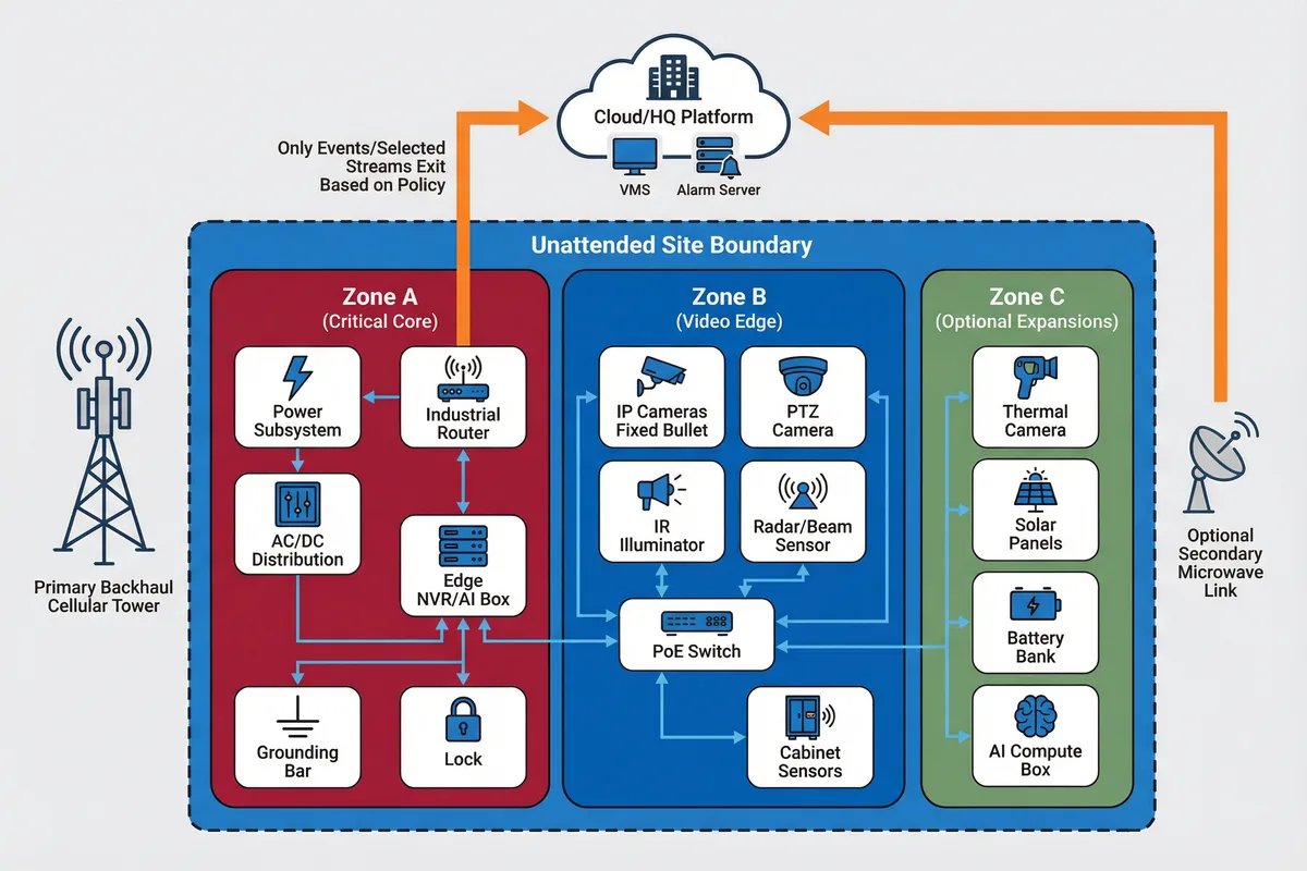 Single-site deployment boundary diagram