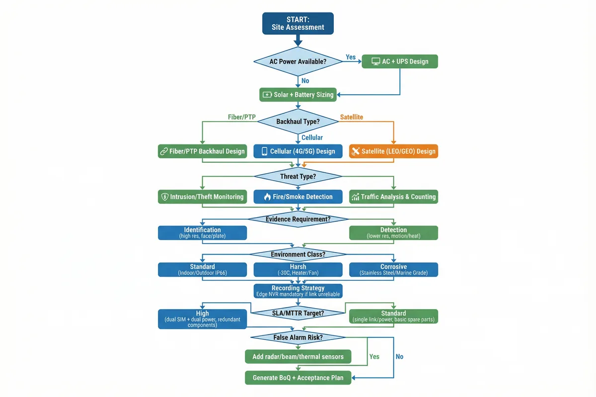 Decision tree for unattended point design